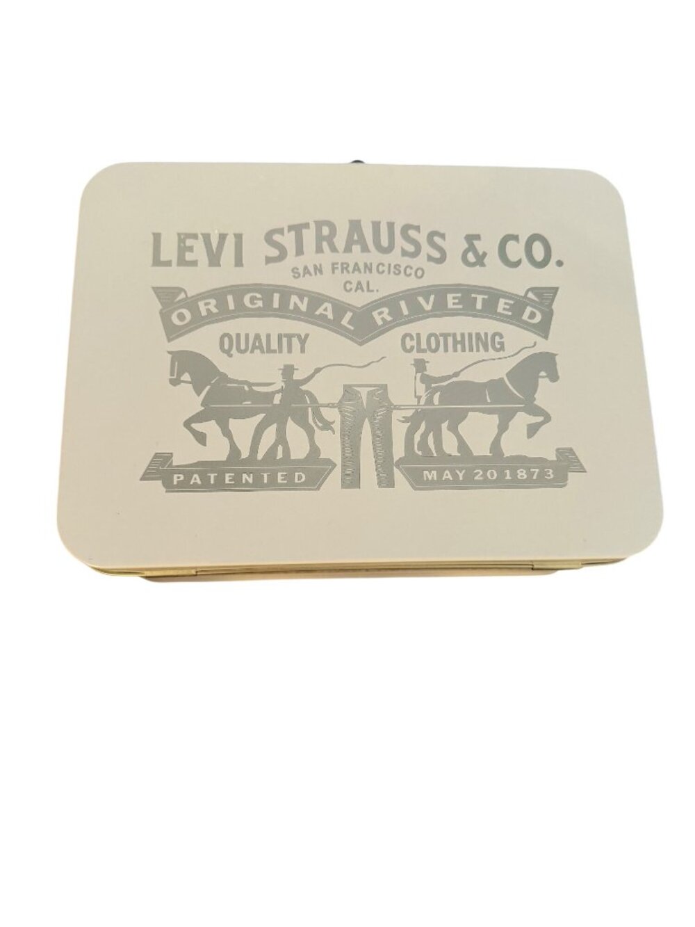 Levi Strauss & Co. Metal Storage Tin/Lunch Box Promotional Item Collectible New - Picture 9 of 9